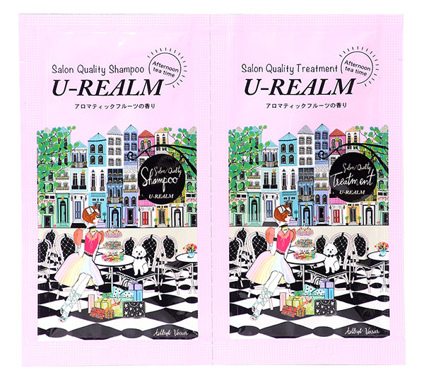 U-REALM サロンクオリティシャンプー＆トリートメント / 1dayトライアルパウチ　 Afternoon tea time