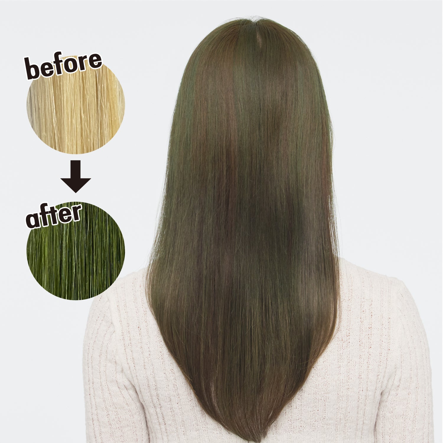 新感覚のカラーヘアクリーム　COLORR GENERATION OLIVE GREEN（オリーブ グリーン)