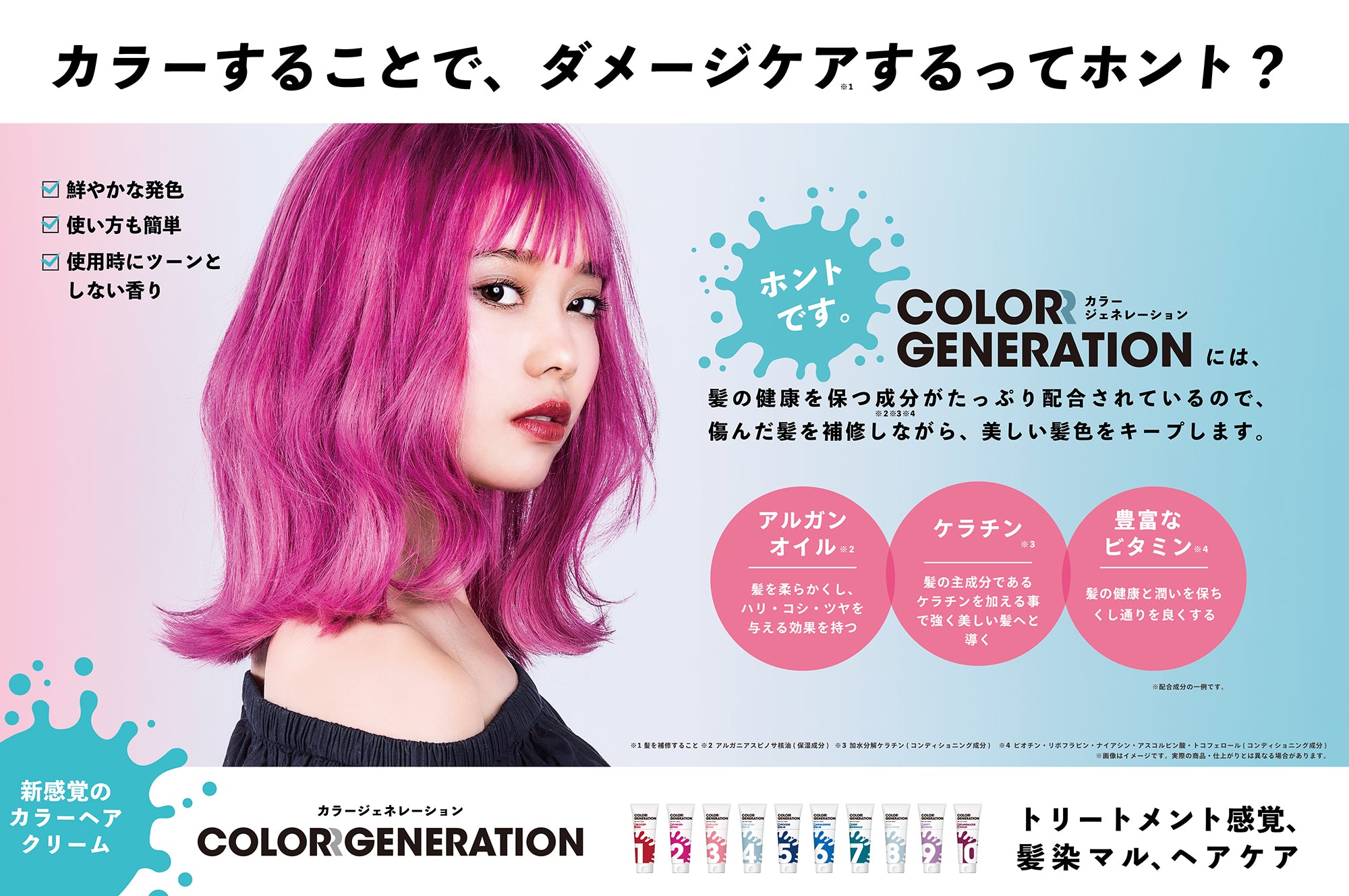 4本 COLORR GENERATION カラートリートメント 5 ブルー - カラーリング