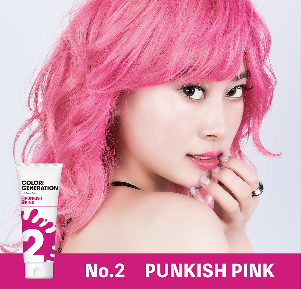 新感覚のカラーヘアクリーム COLORR GENERATION PUNKISH PINK（パン